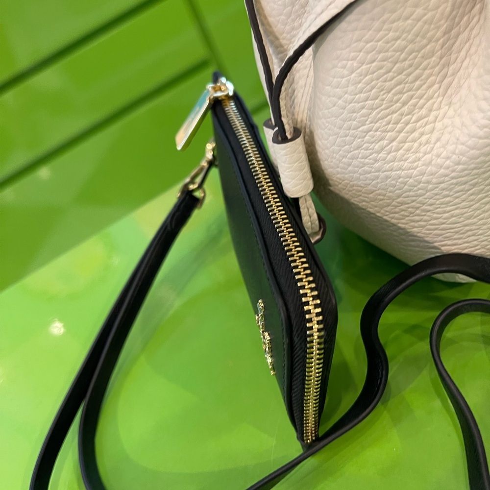 Kate Spade Card Case Lanyard Saffiano Leather Black NWT - Picture 6 of 16